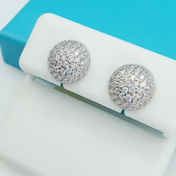 "925 Sterling Silver CZ Beautiful Earrings for Women, 1USPAR4174 - Picture 2 of 11